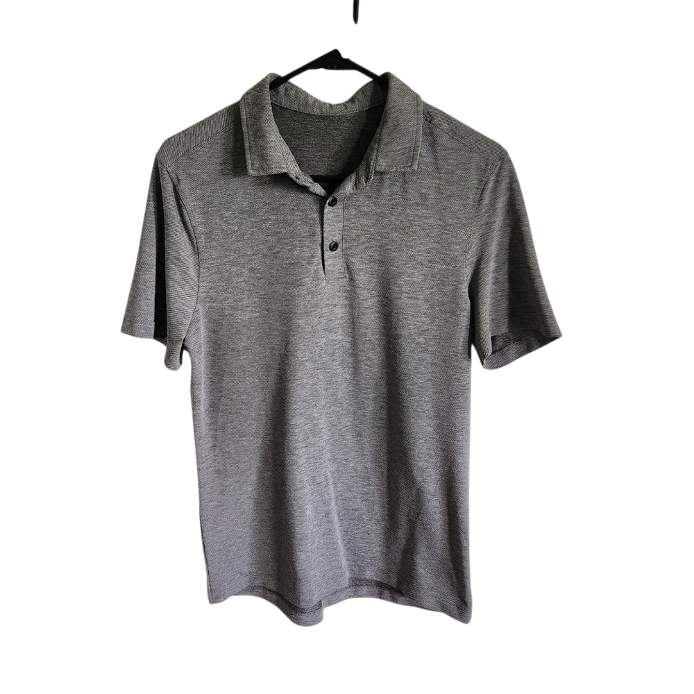 Lululemon Athletica Performance Mens' Grey Golf Polo Shirt Size XS/Small